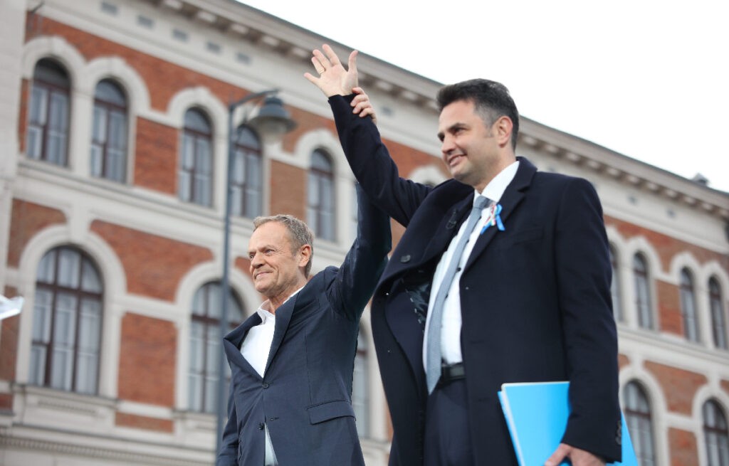 Donald Tusk és Márki-Zay Péter (Fotó: Malatinszky Dávid/Egységben Magyarországért)