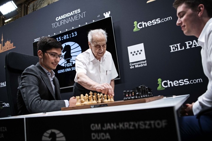 A 100 éves spanyol Manuel Alvarez Escudero (Fotó: FIDE)