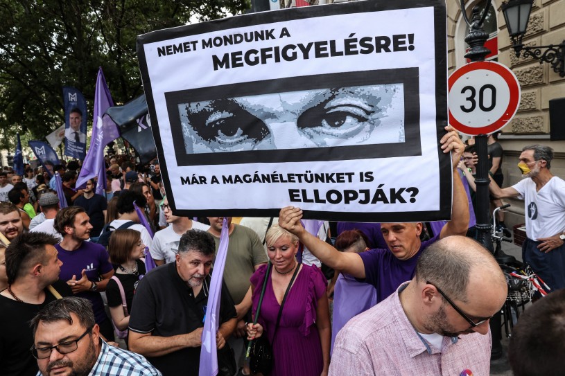 Tüntettek Budapesten a lehallgatási botrány miatt