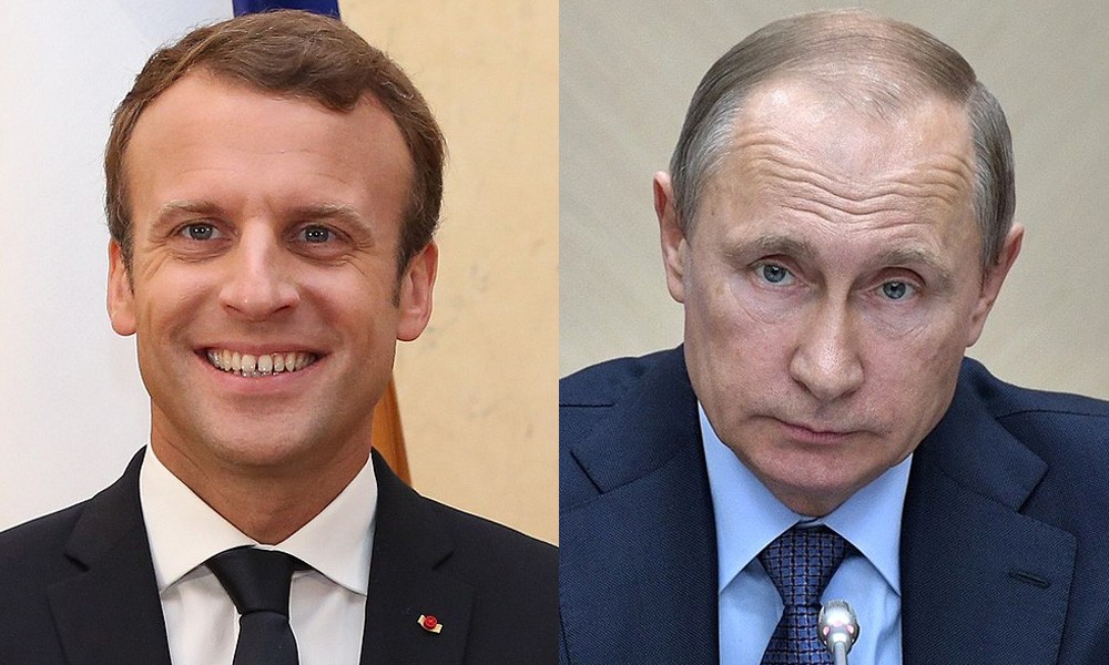 Az európai biztonságról tárgyalt Macron Putyinnal