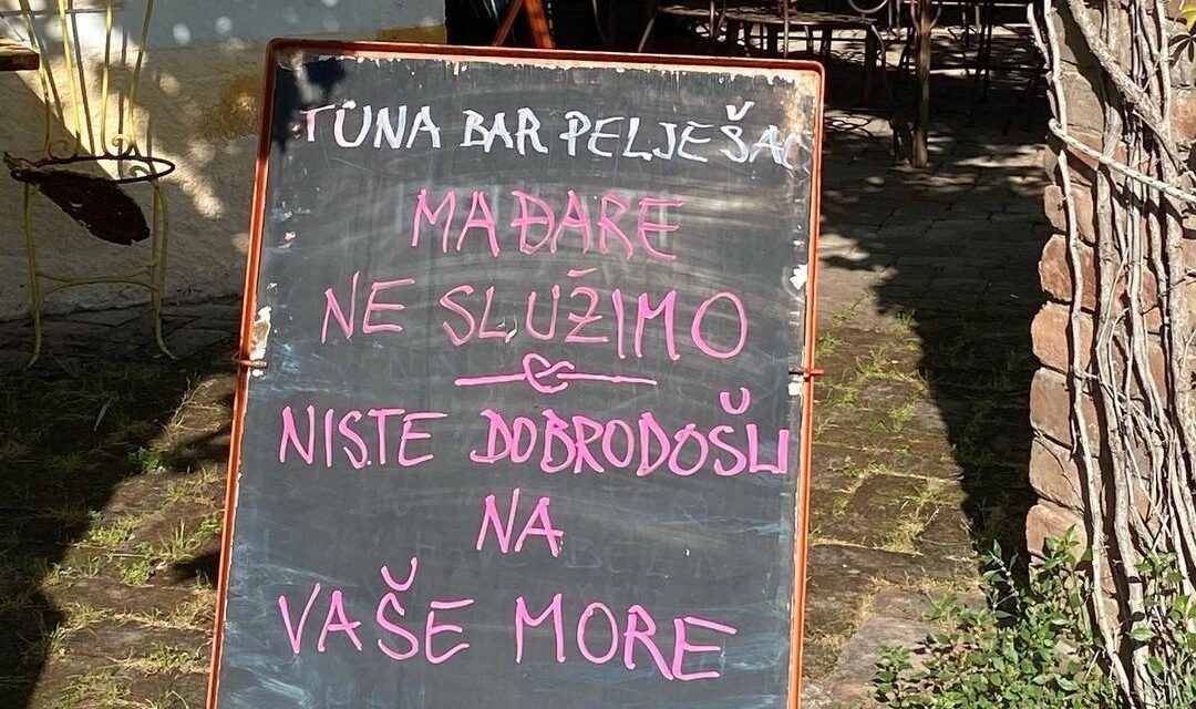 Nem szolgálnak ki magyarokat egy horvát étteremben