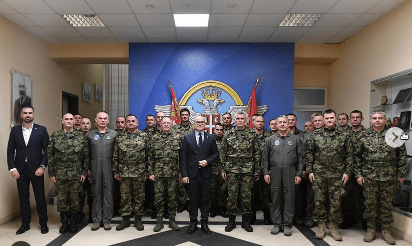 Vučević meglátogatta a légierő és a légvédelem kötelékében szolgáló katonákat