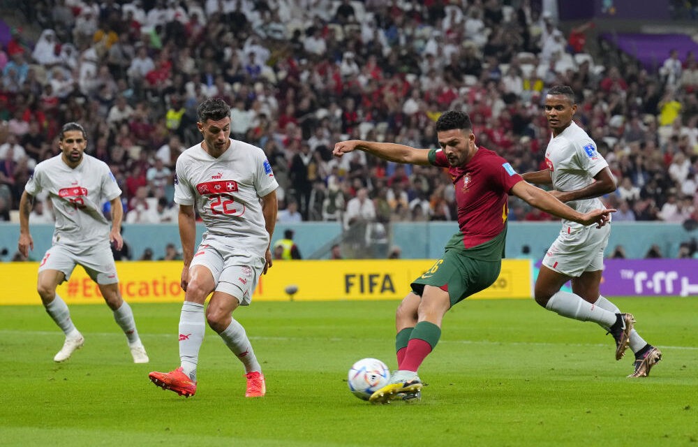 Portugália kiütötte Svájcot, Ramos első vb meccsén mesterhármast jegyzett