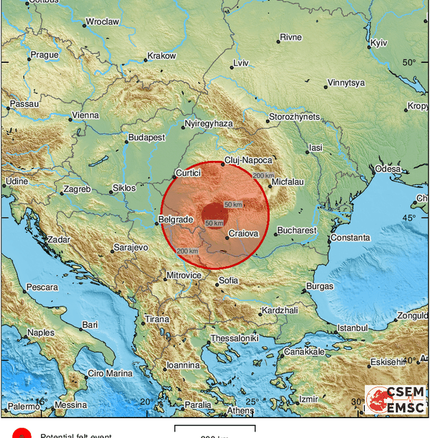Erős földrengés volt Romániban, Szerbiában is megmozdult a talaj