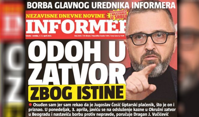 Vučić kifizetné az Informer tulajdonosának büntetését, csak ne menjen börtönbe