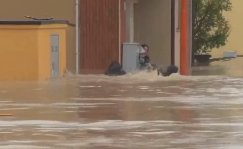 Szerb férfi mentett meg egy kisbabát és édesanyját az áradás sújtotta olasz városban (Videó)