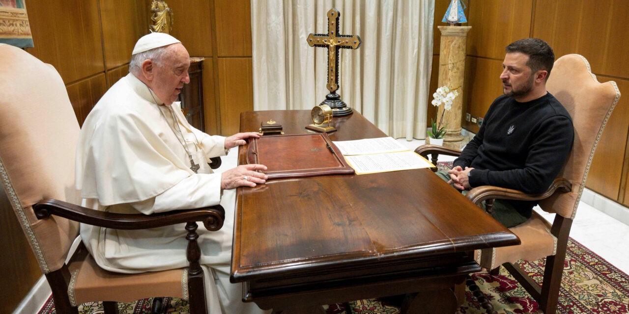 Zelenszkij a Vatikánban találkozott Ferenc pápával